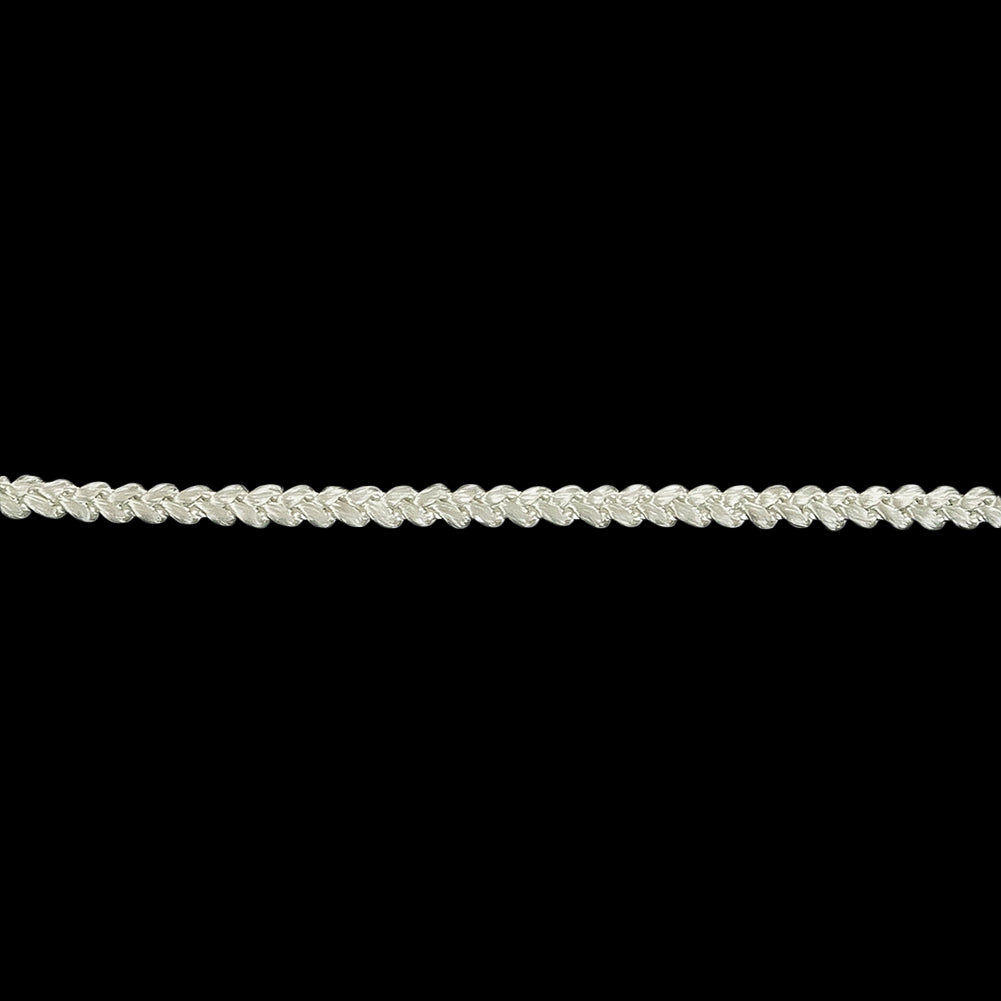 Phantom Green Cotton Blend Braided Trim - 0.1875" Detail