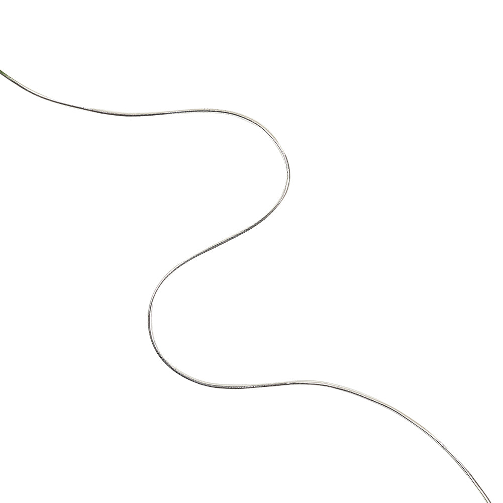 Metallic Silver Elastic Cord - 2mm