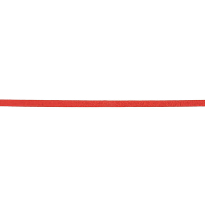 Red Orange Faux Suede Trim - 3mm Detail