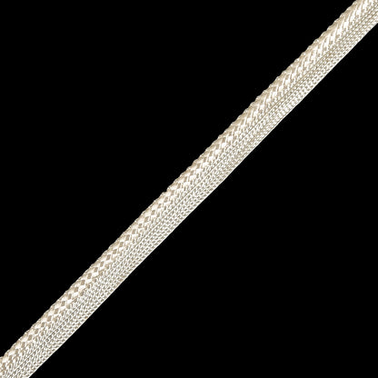 Off White Cotton Braided Cord with Lip - 0.375" Detail