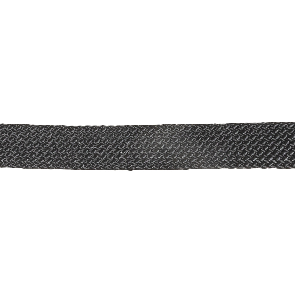 Caviar Luminous Rayon Braided Foldover Trim - 0.5" Detail