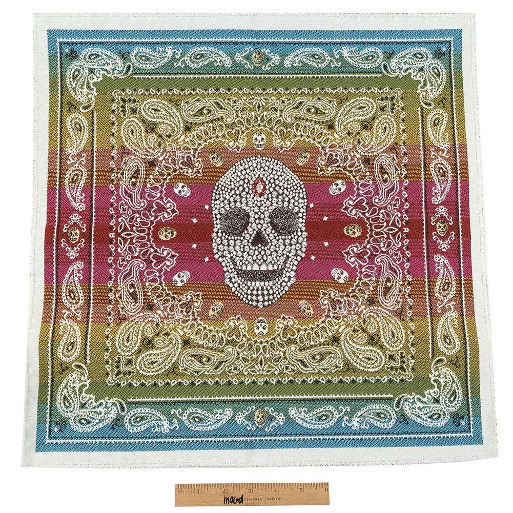 French Multicolored Diamonds and Bandanas Oversized Square Patch - 18.875" Full