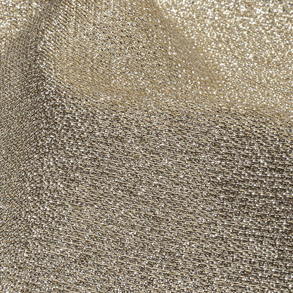 Geode Metallic Silver and Gold Crackle Luxury Brocade Folded