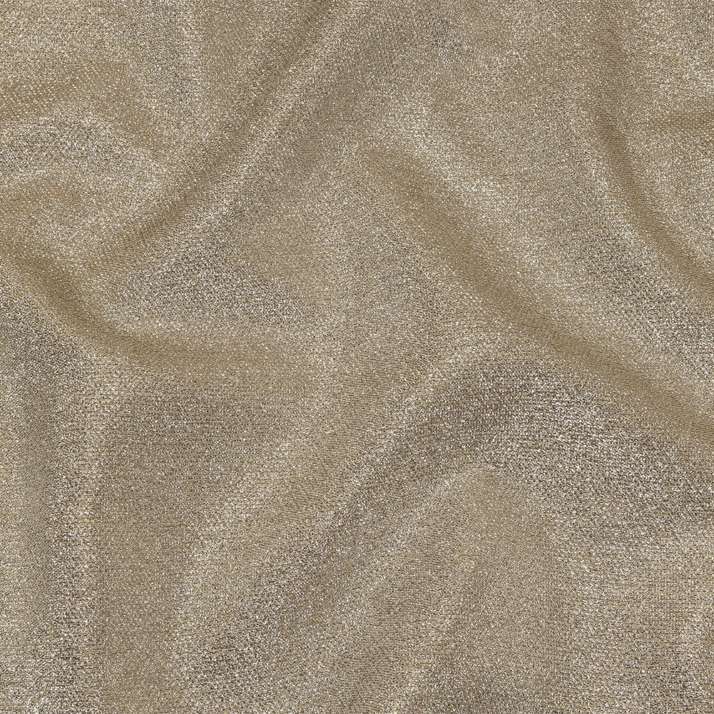 Geode Metallic Silver and Gold Crackle Luxury Brocade