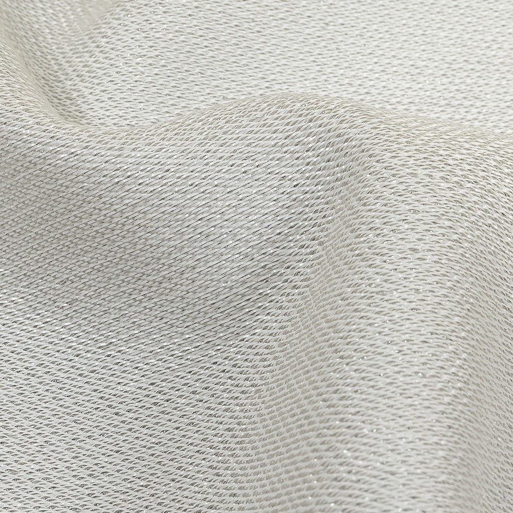 Geode Metallic White Crackle Luxury Brocade Folded