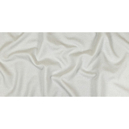 Geode Metallic White Crackle Luxury Brocade Drape