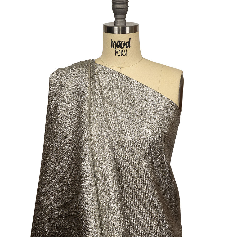 Geode Metallic Silver Crackle Luxury Brocade Detail