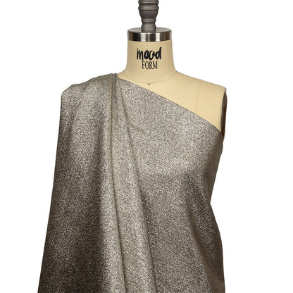Geode Metallic Silver Crackle Luxury Brocade Detail