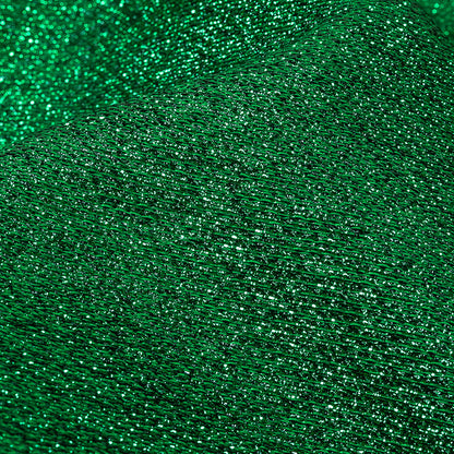 Geode Metallic Green Crackle Luxury Brocade Folded