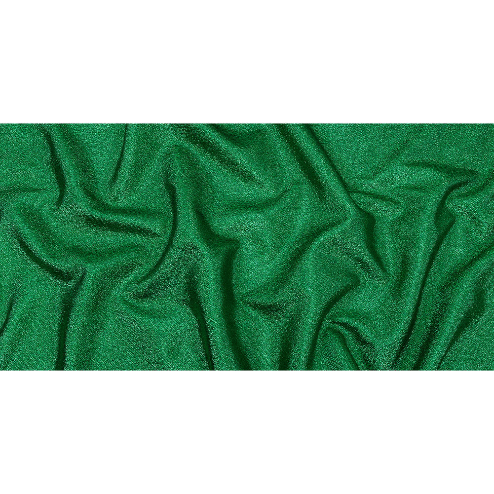 Geode Metallic Green Crackle Luxury Brocade Drape