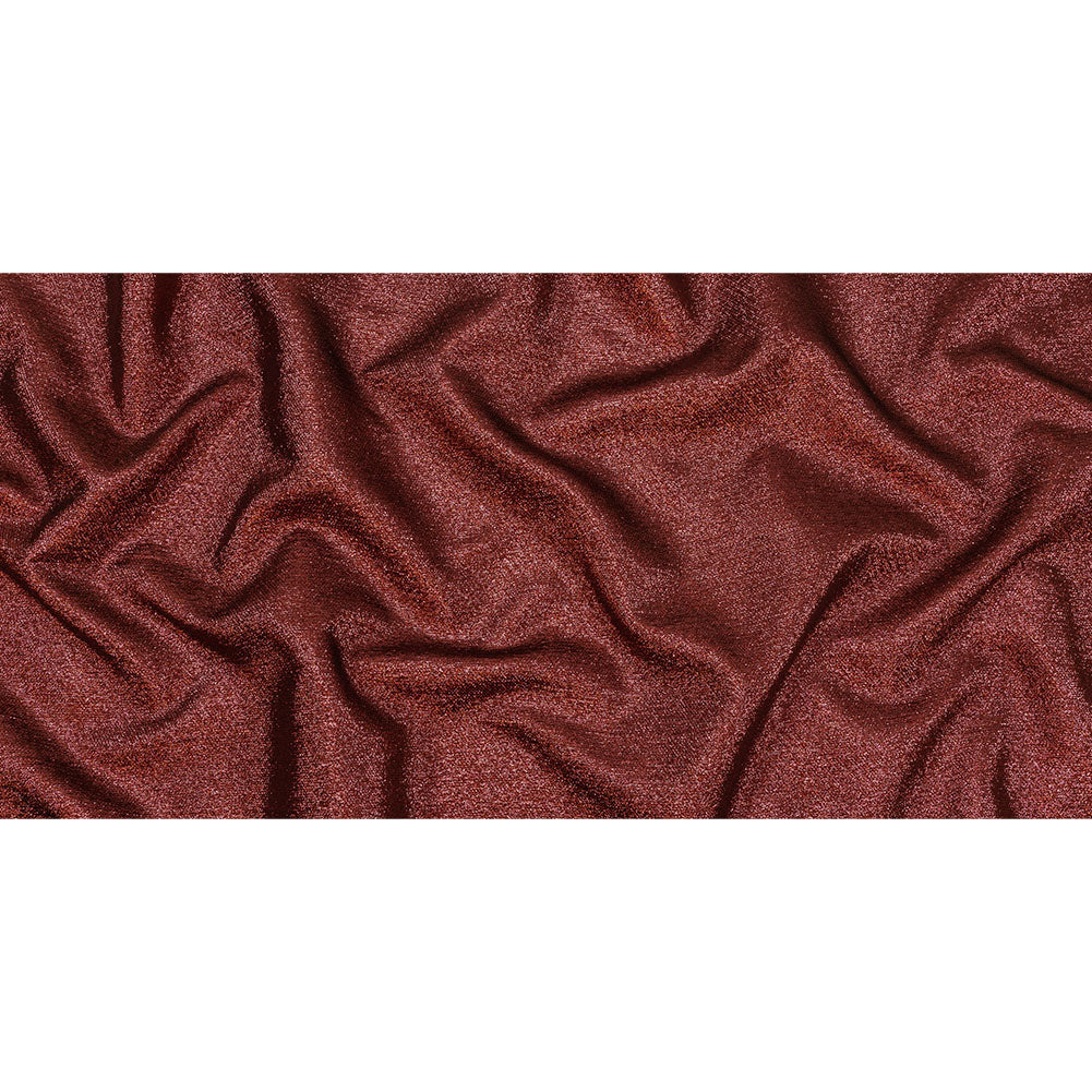 Geode Metallic Wine Red Crackle Luxury Brocade Drape