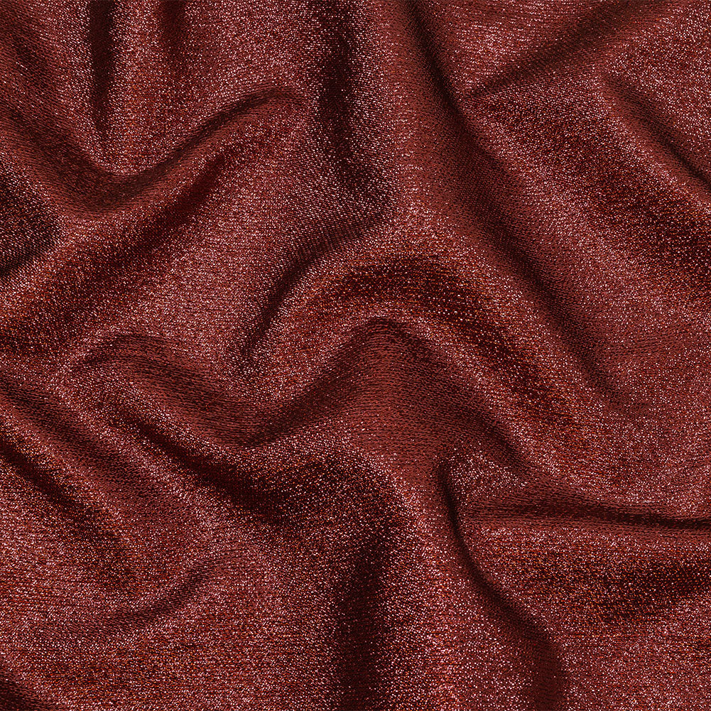 Geode Metallic Wine Red Crackle Luxury Brocade