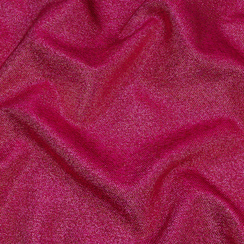 Geode Metallic Fuchsia Crackle Luxury Brocade
