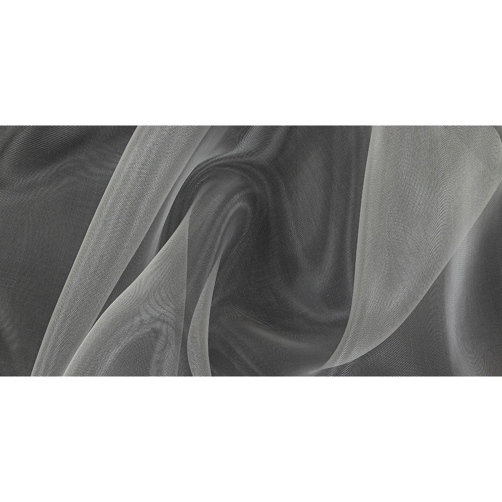 Stiff Mesh-Like Polyester Organza - White - Iris Collection Full