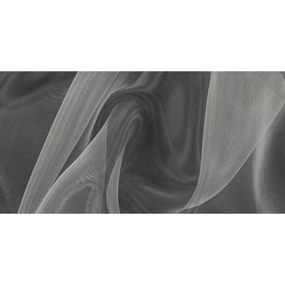 Stiff Mesh-Like Polyester Organza - White - Iris Collection Full