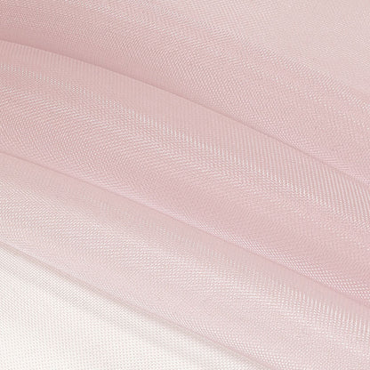 Stiff Mesh-Like Polyester Organza - Powder Pink - Iris Collection Folded