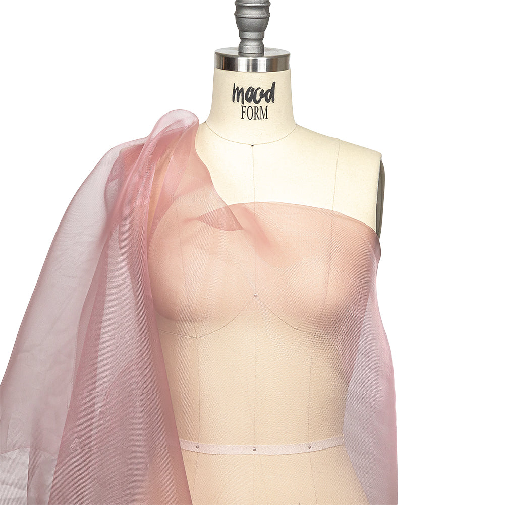Stiff Mesh-Like Polyester Organza - Rose - Iris Collection Drape