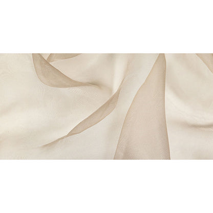 Stiff Mesh-Like Polyester Organza - Beige - Iris Collection Full