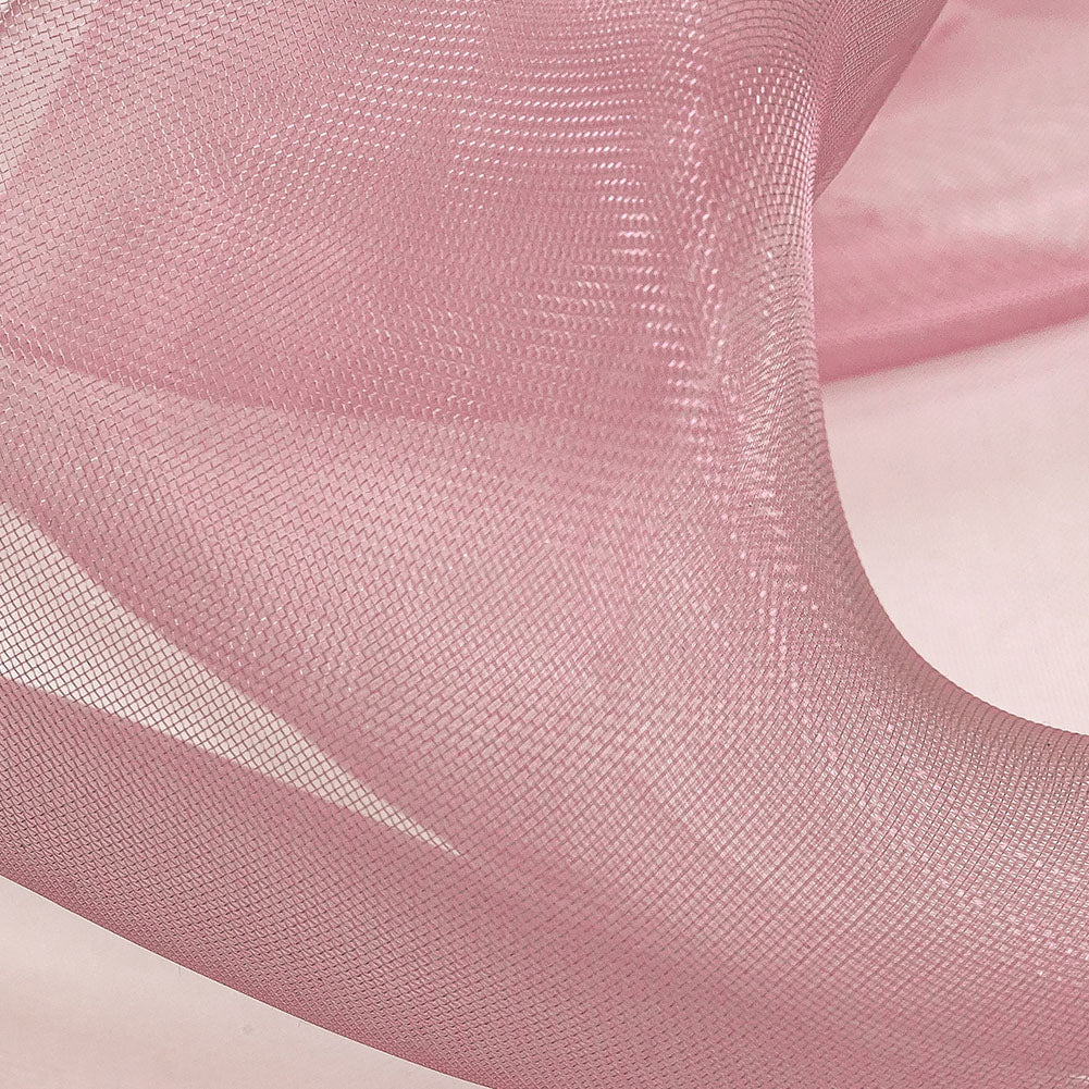 Stiff Mesh-Like Polyester Organza - Pink Lilac - Iris Collection Detail