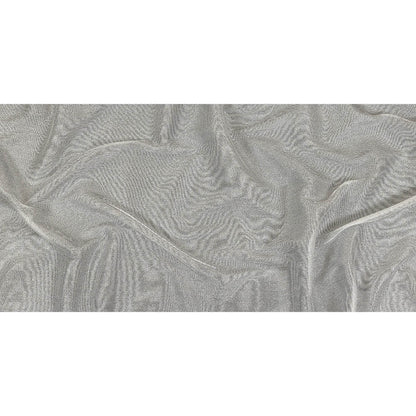 Metallic Silver and White Luxe Novelty Mesh Full