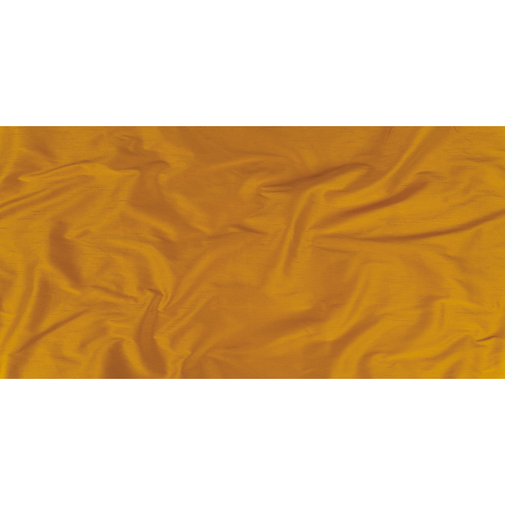 Polyester Shantung - Saffron Yellow - Eirian Collection Folded