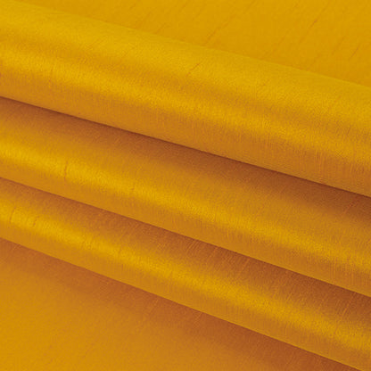 Polyester Shantung - Saffron Yellow - Eirian Collection Detail
