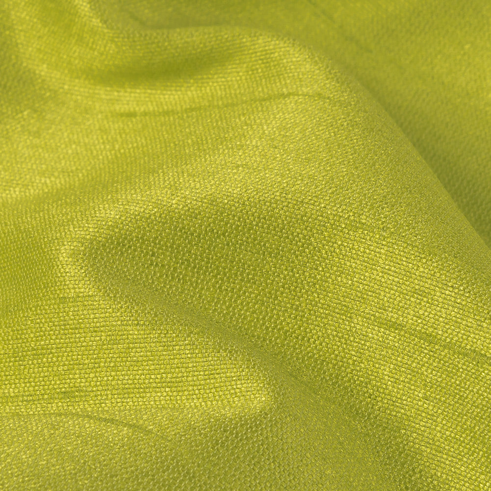 Polyester Shantung - Tea Green - Eirian Collection - Detail