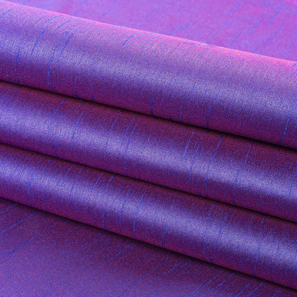 Polyester Shantung - Purple - Eirian Collection - Folded
