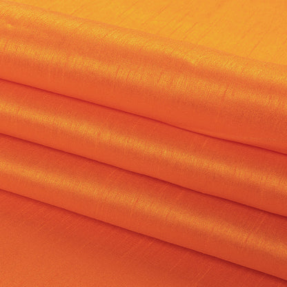 Polyester Shantung - Mandarin Orange - Eirian Collection