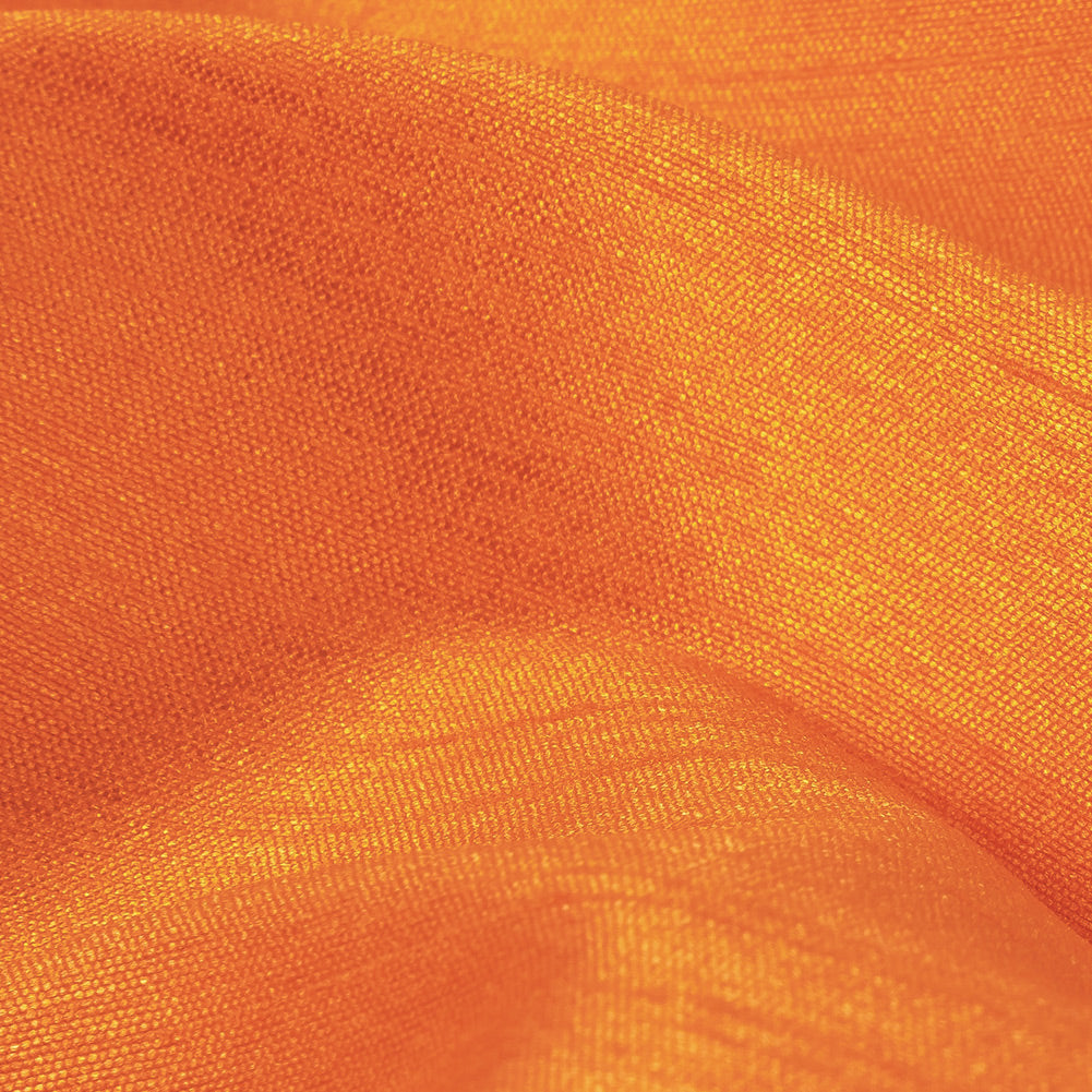 Polyester Shantung - Mandarin Orange - Eirian Collection