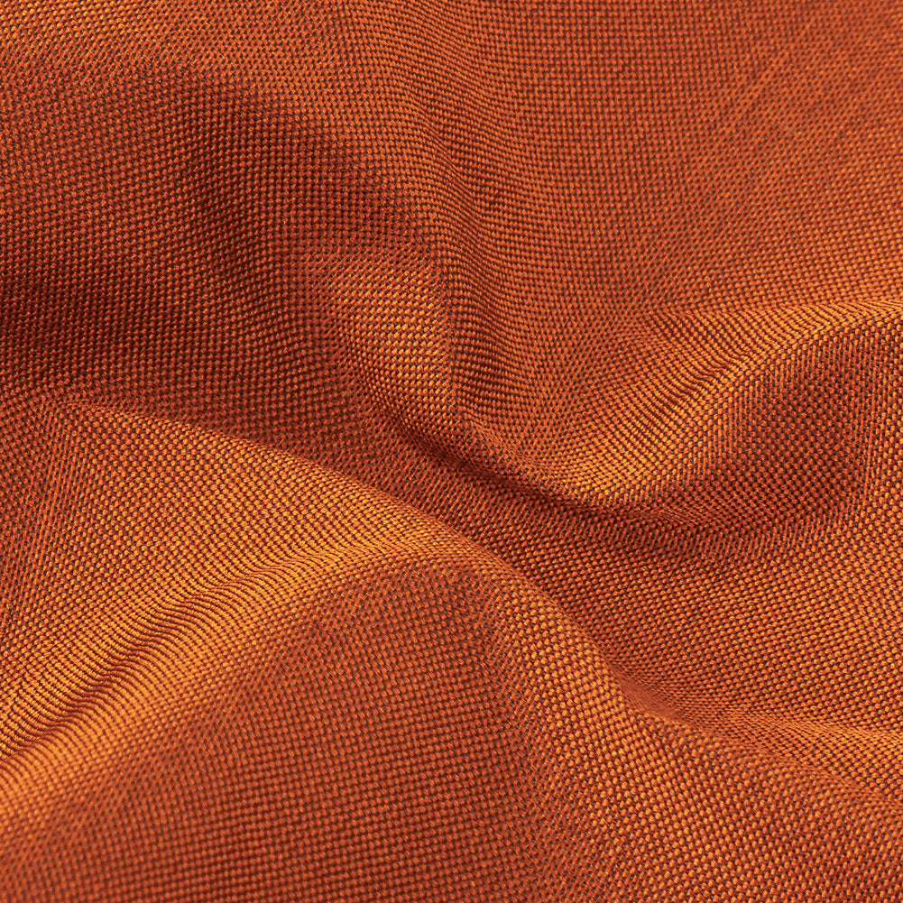 Polyester Taffeta - Plain Dyed Rustic Orange - Bellamy Collection - Detail