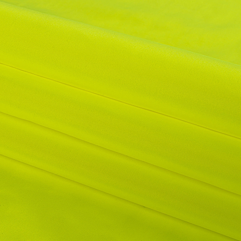 Polyester Taffeta - Plain Dyed Neon Yellow - Bellamy Collection