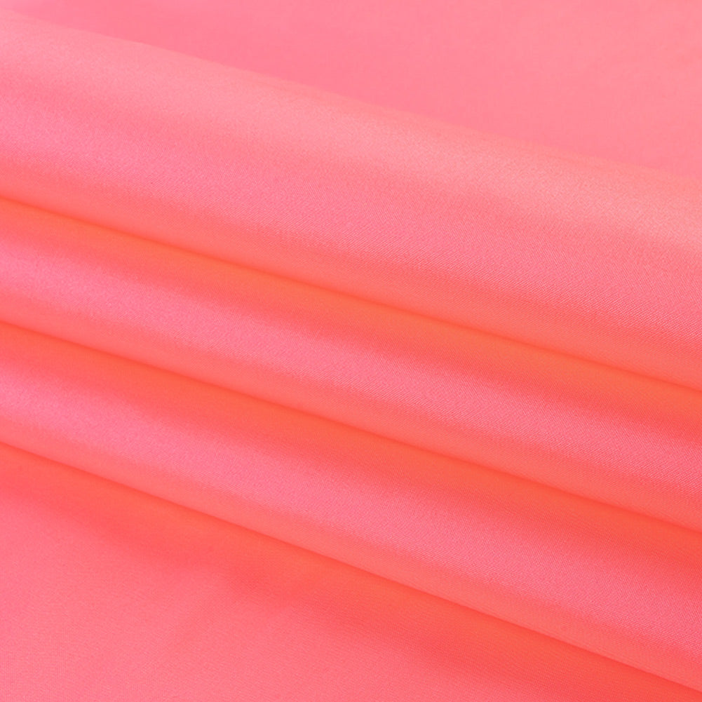 Polyester Taffeta - Plain Dyed Neon Pink - Bellamy Collection - Folded