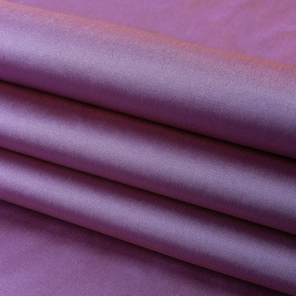 Polyester Taffeta - Plain Dyed Dusk Purple - Bellamy Collection - Folded