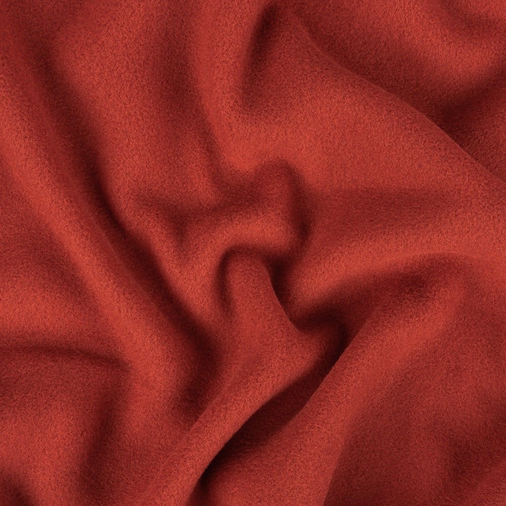 Sun Dried Tomato Recycled Polyester Stretch Knit Fleece