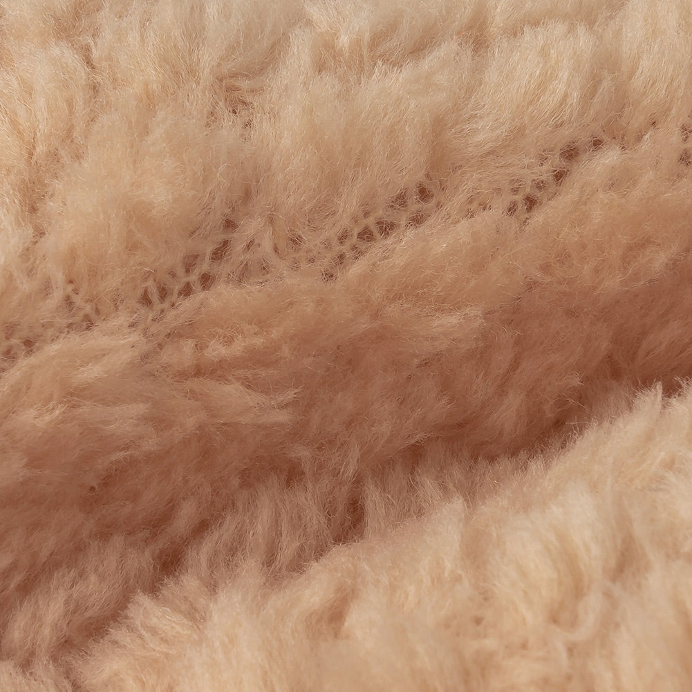Frappe Plush Polyester Bubble Fleece Detail