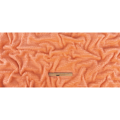 Papaya Punch Plush Polyester Bubble Fleece Full