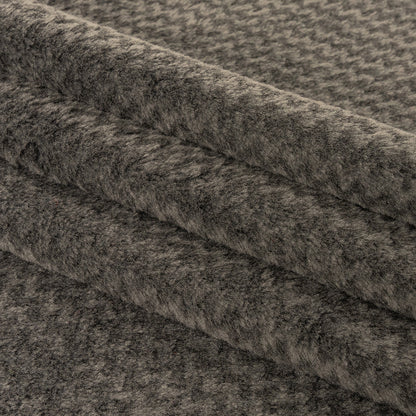 Peat Zig Zags Polyester Fleece Folded