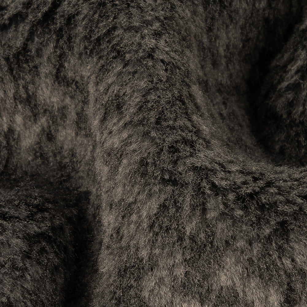 Peat Zig Zags Polyester Fleece Detail