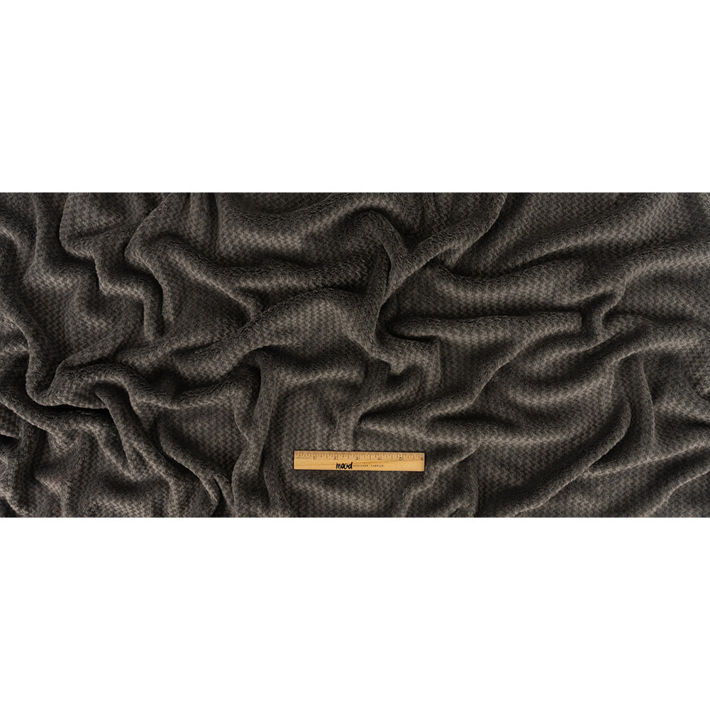 Peat Zig Zags Polyester Fleece Full