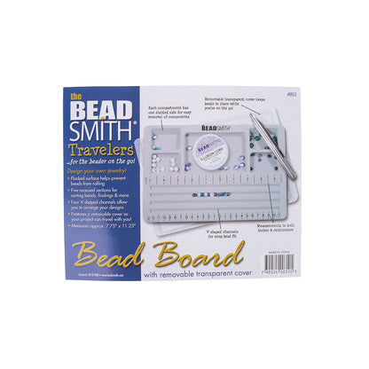 Mini 3 Channel Bead Board With Lid - 7.75" x 11.25" Folded