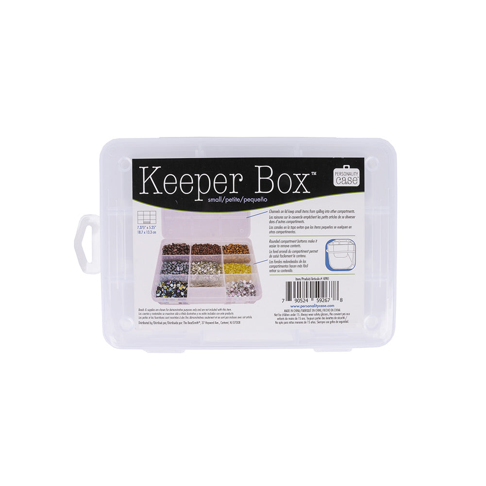 9 Compartment Small Keeper Box - 7.375 x 5.25 x 1.75"