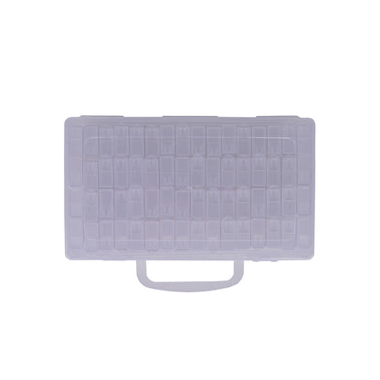 Plastic Organizer with 64 2" Flip Boxes and Labels - 8.5" x 5" Full