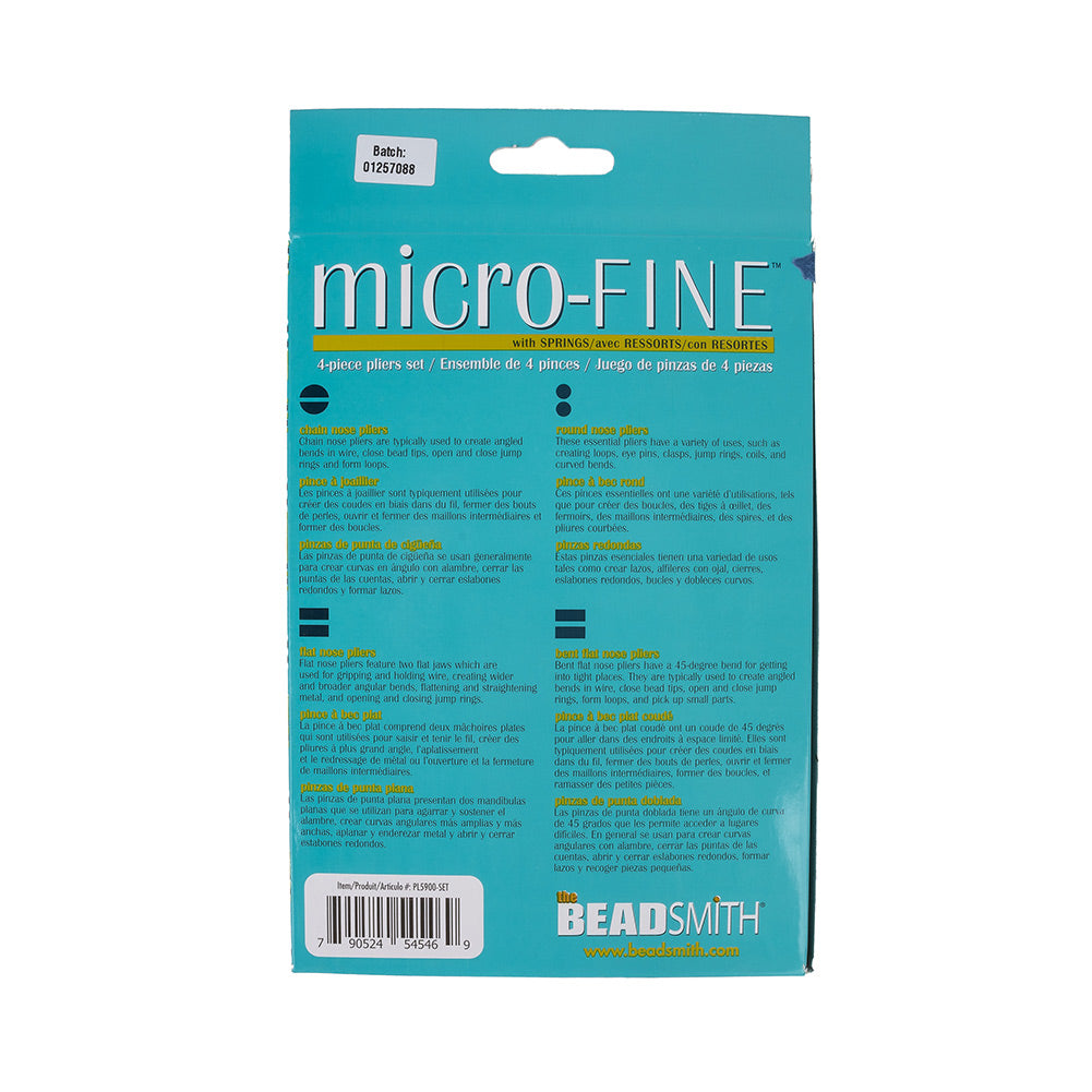 Microfine Pliers 4 Piece Set Full