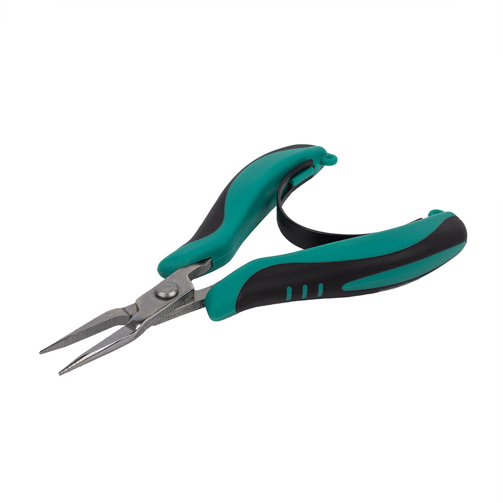 Micro Grip Ergonomic Long Nose Pliers - 5" Folded
