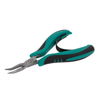 Micro Grip Ergonomic Bent Nose Pliers - 5" Folded