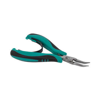 Micro Grip Ergonomic Bent Nose Pliers - 5" Detail