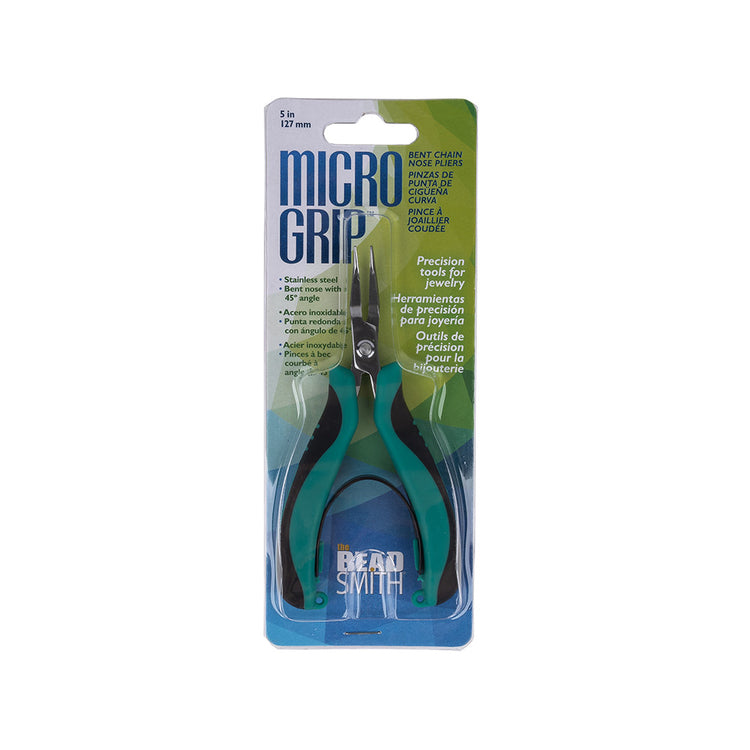 template--25130090922057__main-Micro Grip Ergonomic Bent Nose Pliers - 5"
