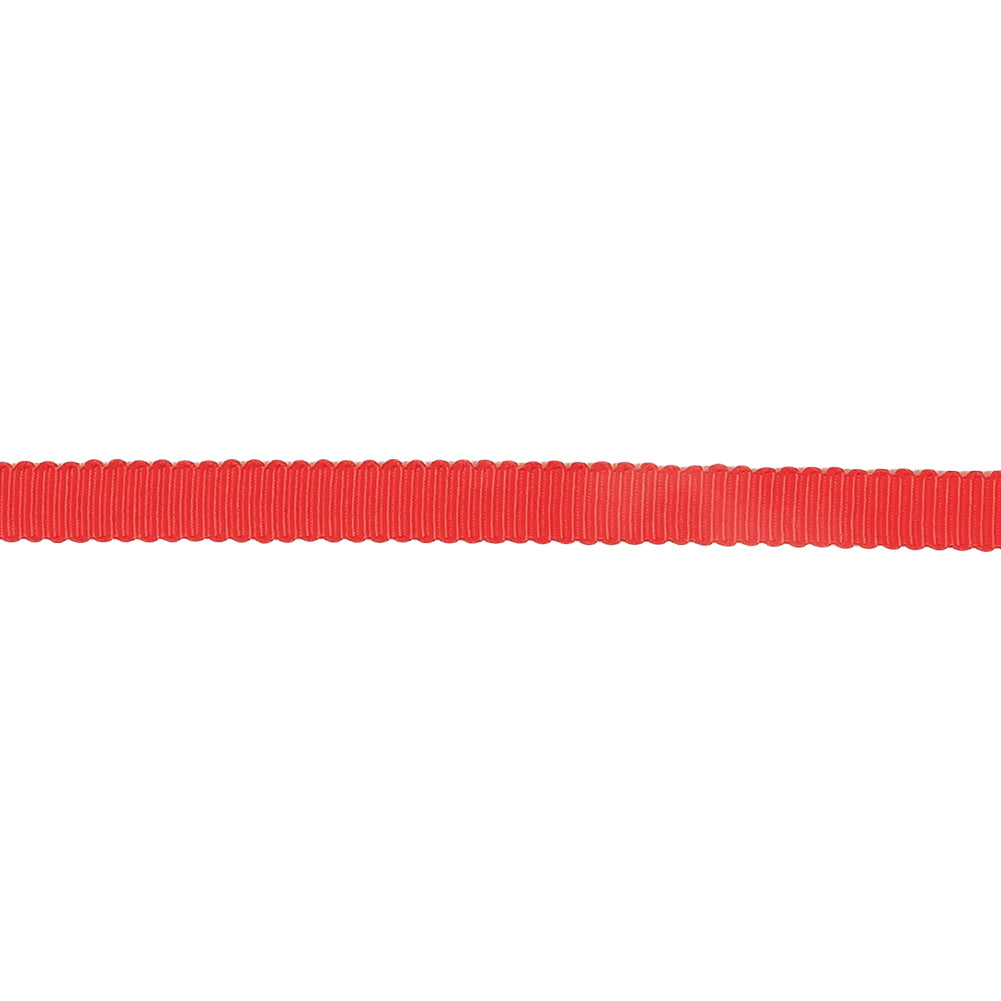 Aura Orange Petersham Grosgrain Ribbon - 0.25" Detail