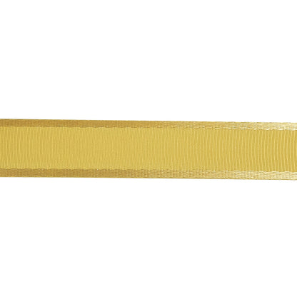 Yellow Satin-Edged Grosgrain Ribbon - 0.625" Detail